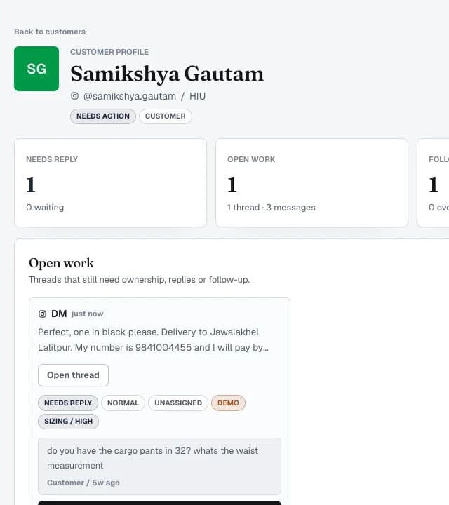 खुला काम र ग्राहक विवरणसहितको समिक्षा गौतमको Jimmaa ग्राहक profile